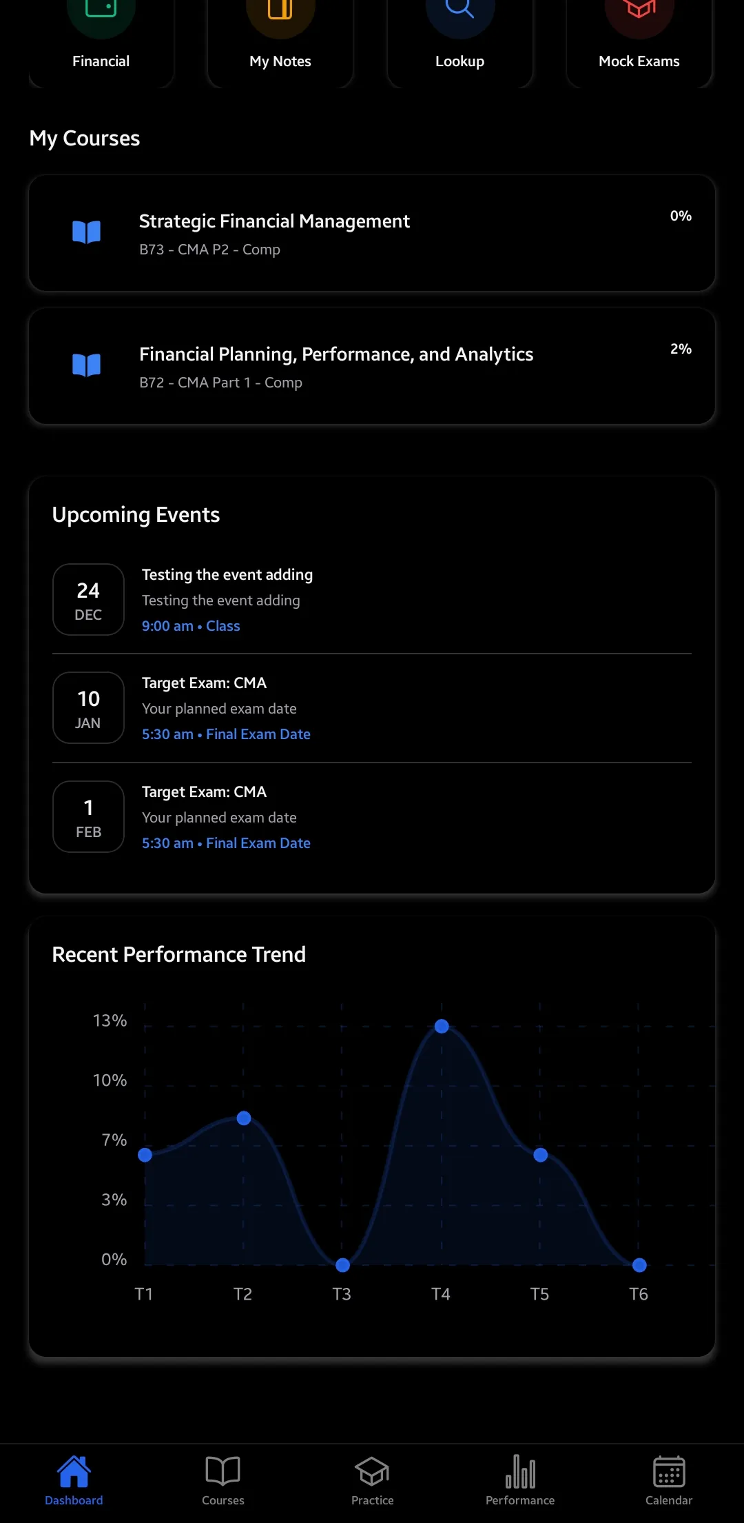 Global Fin X Android app, screen 4 of 8