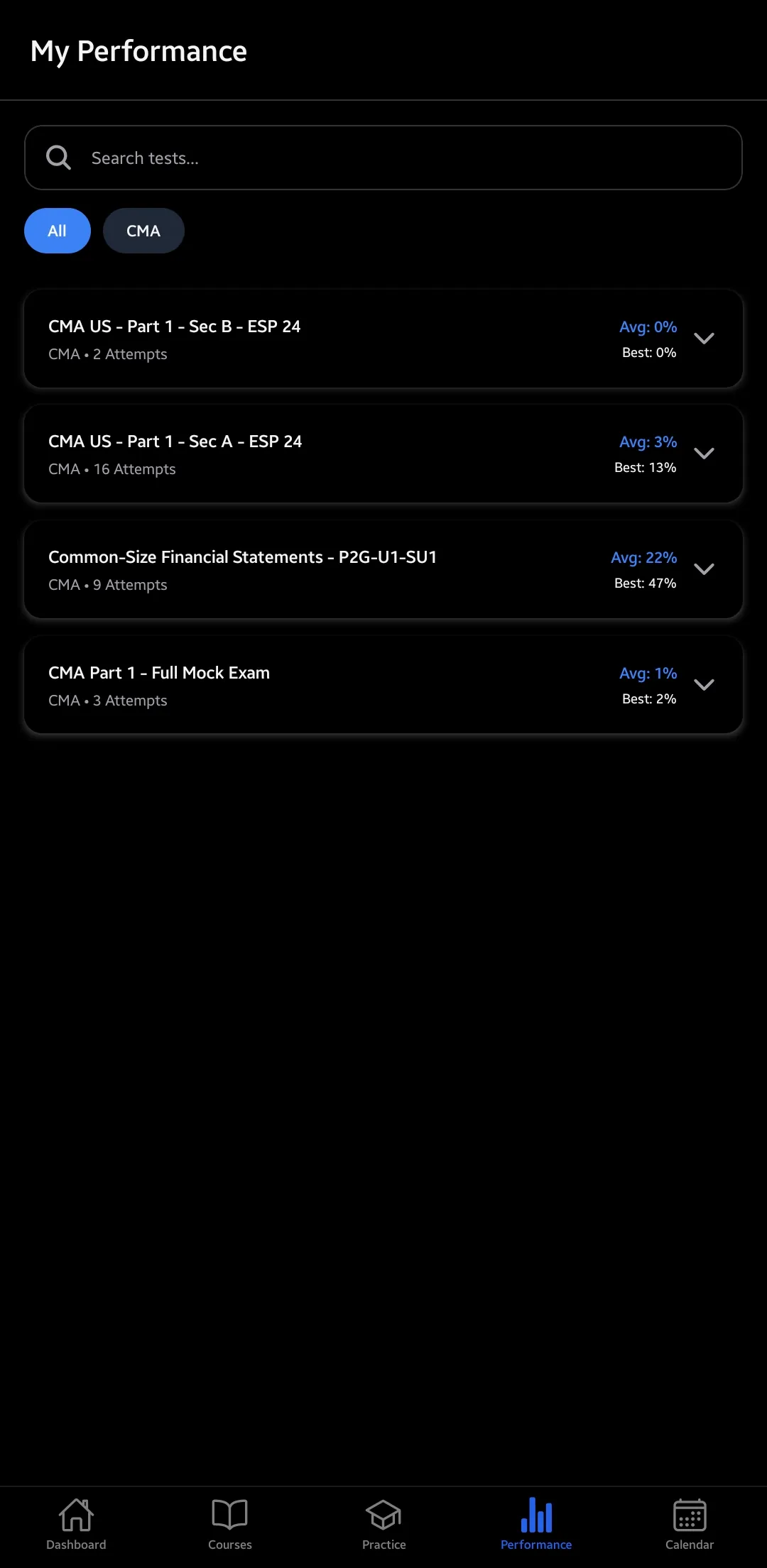 Global Fin X Android app, screen 7 of 8